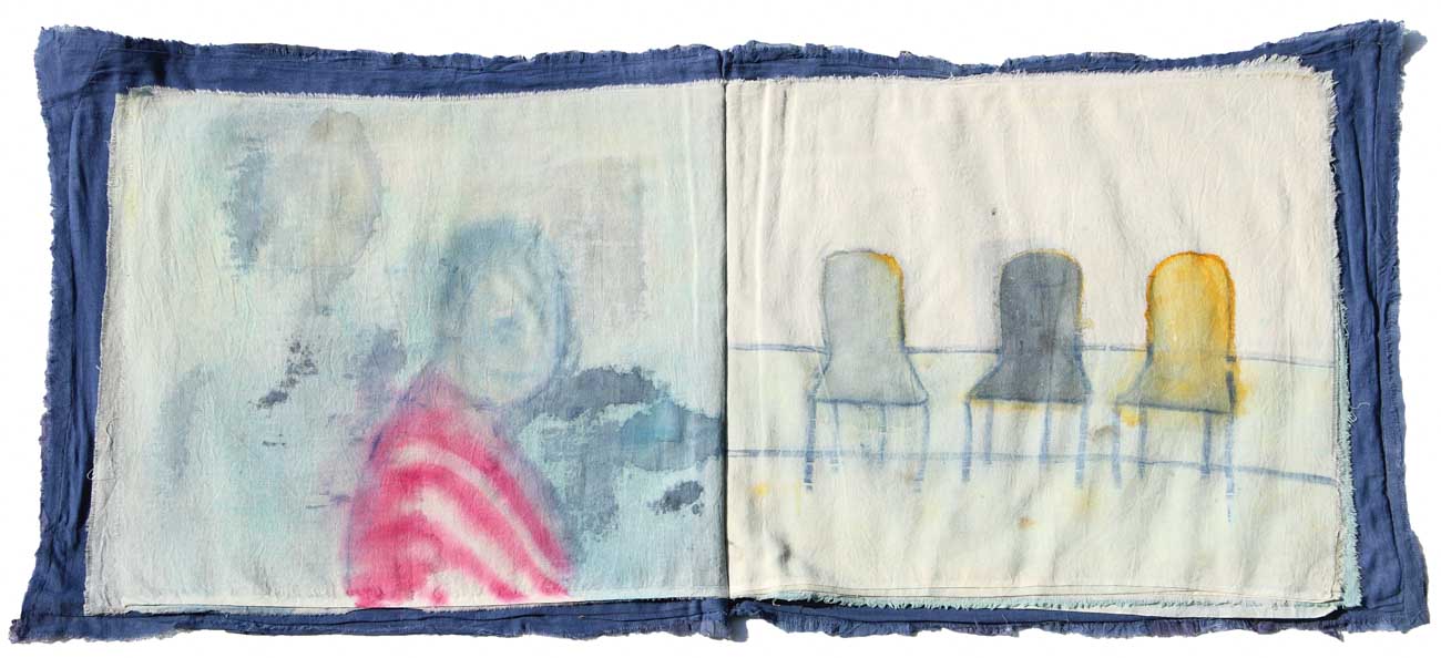 Chiara Lera - Libro d'artista, 50 x 60 cm, tecnica mista su tela, 2011