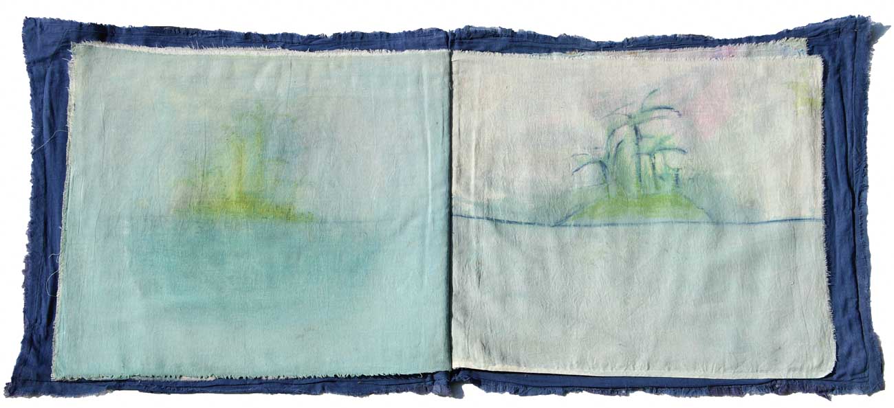 Chiara Lera - Libro d'artista, 50 x 60 cm, tecnica mista su tela, 2011