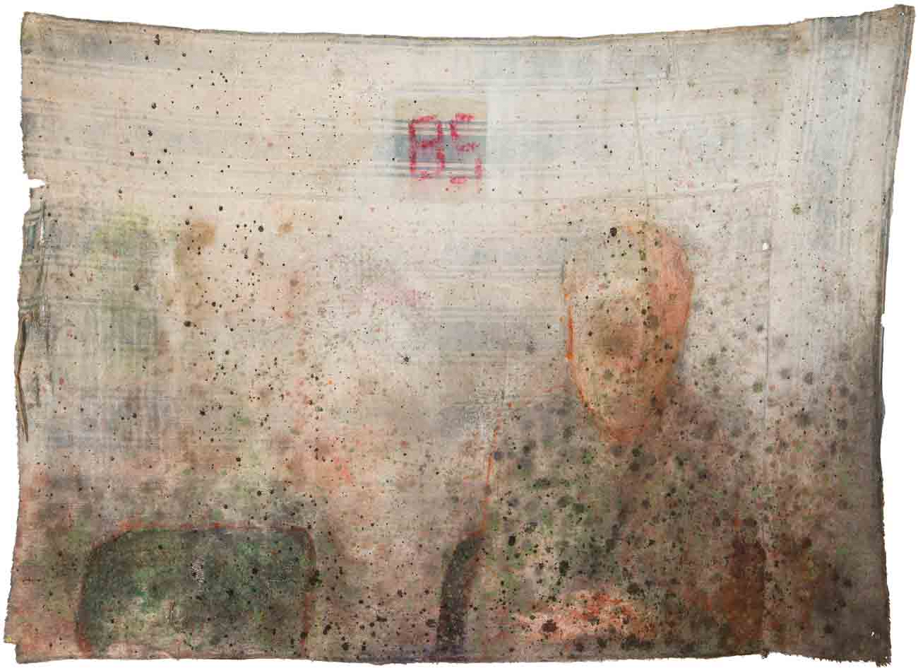Chiara Lera - Clínic, 95 x 128 cm, tecnica mista su tela di materasso, 2011