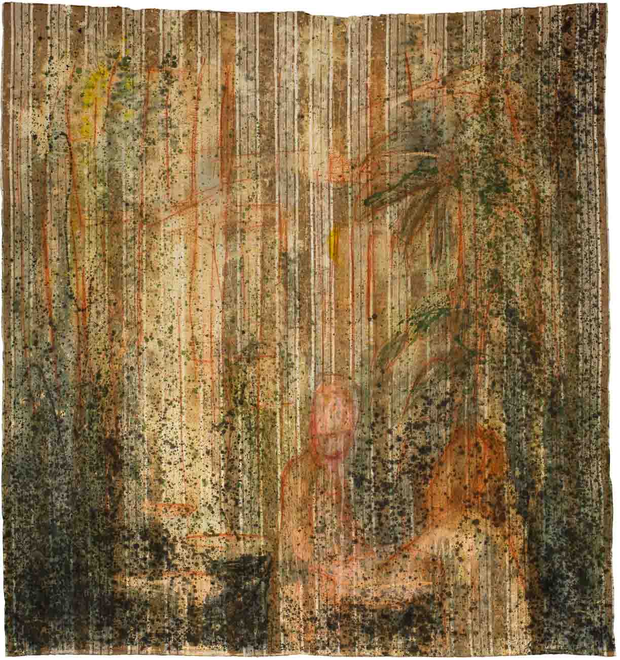 Chiara Lera - La Venta, 212 x 190 cm, tecnica mista su tela di materasso, 2011