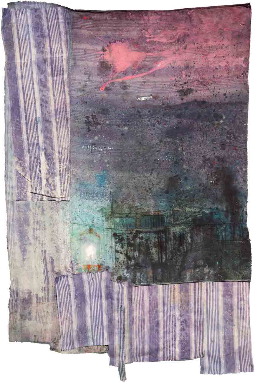 Chiara Lera - Penelope, 130 x 105 cm, tecnica mista su tela di materasso, 2012