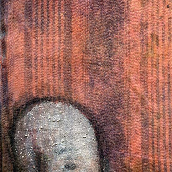 Chiara Lera - Clínic II, 23 x 21 cm, tecnica mista su tela di materasso, 2012