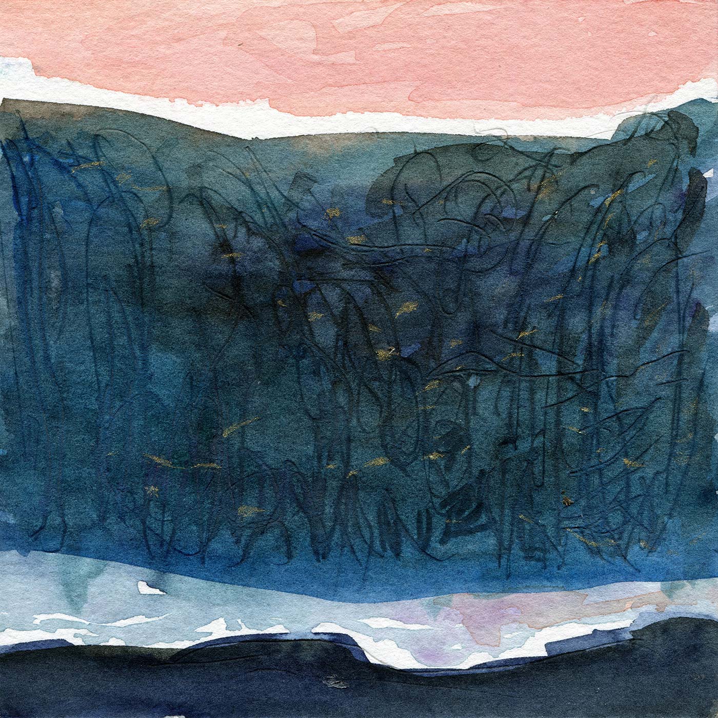 Chiara Lera - Senza titolo, 14x14 cm, acquarello su carta, 2018