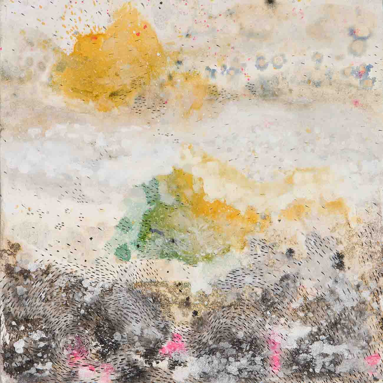 Fabio Sciortino - Landscape - inchiostri e varechina su carta intavolata - cm 30X30 - 2012